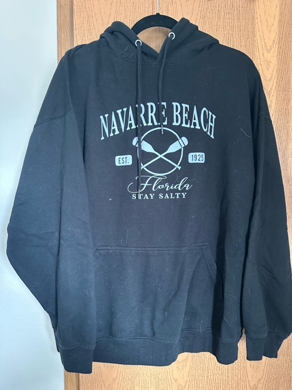 Navarre Beach Florida 'Stay Salty' Black Hoodie